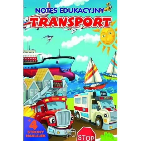 NOTES EDUKACYJNY TRANSPORT Z NAKLEJKAMI - Arti
