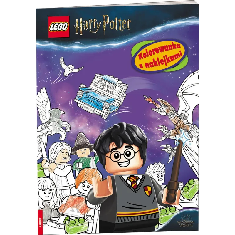LEGO HARRY POTTER KOLOROWANKA Z NAKLEJKAMI 5+ - Ameet