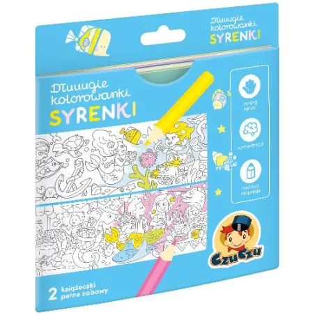 Syrenki. Dłuuugie Kolorowanki Czuczu