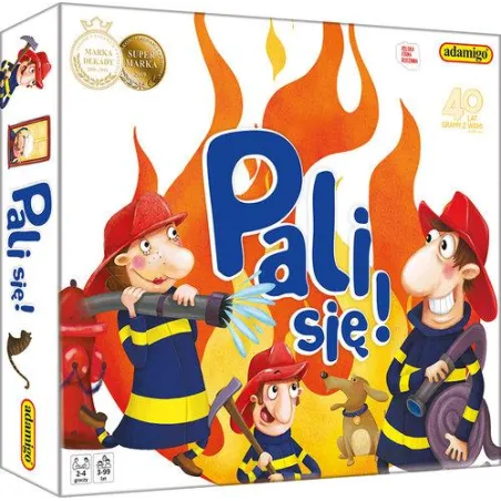 PALI SIĘ GRA PLANSZOWA ADAMIGO 5+