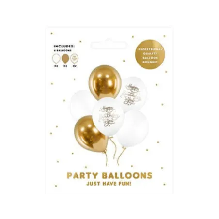 Balony Urodzinowe Happy Birthday 30 Cm Strong 6 Sztuk