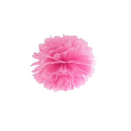 Różowy Pompon Bibułowy 25 Cm Ozdoby Na Przyjęcie