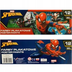 FARBY PLAKATOWE SPIDER-MAN 12 KOLORÓW