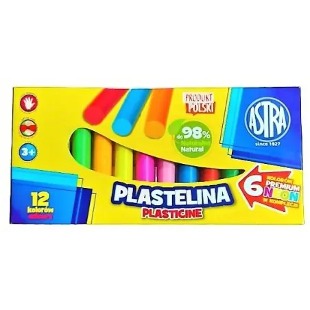 Plastelina Astra 12 Kolorów Plastelina Astra 12 Kolorów