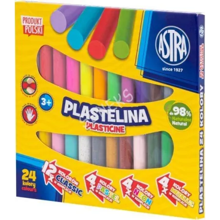 Plastelina Astra 24 Kolory