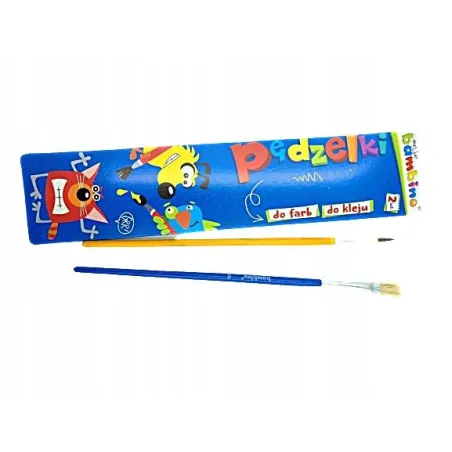 PĘDZELKI SZKOLNE BAMBINO 2SZT.