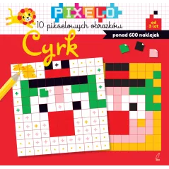 CYRK PIXELO KOLOROWANKA Z NAKLEJKAMI 3+ - Wilga