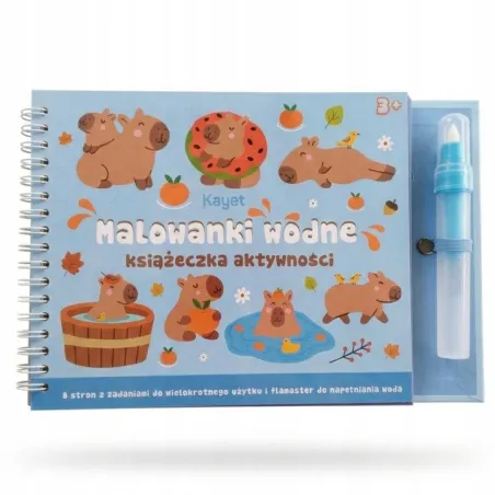 KOLOROWANKA WODNA KAPIBARA KSIĄŻECZKA AKTYWNOŚCI + FLAMASTER 3+