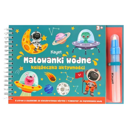MALOWANKI WODNE. KSIĄŻECZKA AKTYWNOŚCI Z FLAMASTREM KAYET 3+