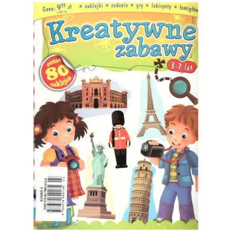 KREATYWNE ZABAWY. KSIĄŻECZKA Z NAKLEJKAMI 3-7 LAT