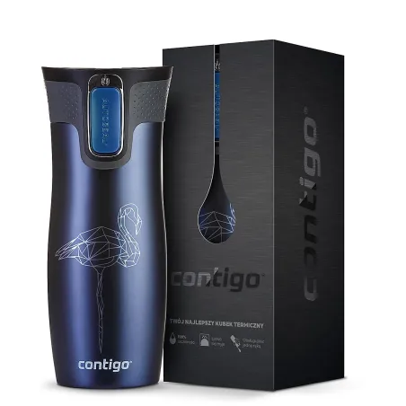 KUBEK TERMICZNY CONTIGO WEST LOOP FLAMING EDYCJA LIMITOWANA NIEBIESKI 470 ML - Contigo