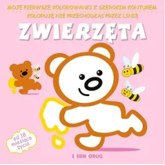 ZWIERZĘTA MOJE PIERWSZE KOLOROWANKI Z SZEROKIM KONTUREM - Siedmioróg