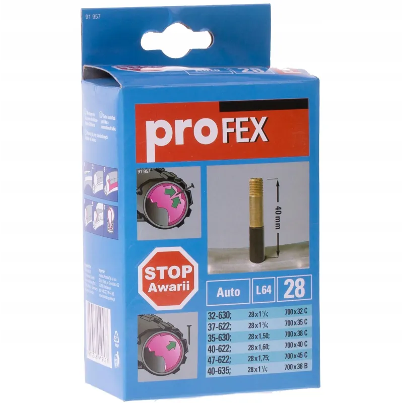 DĘTKA DO ROWERU 28" Z WENTYLEM – UNIWERSALNA PROFEX