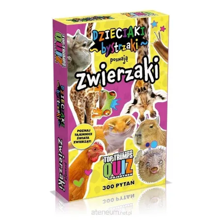 Dzieciaki Bystrzaki Poznają Zwierzaki Top Trumps Quiz Pojedynek 300 Pytań 7+ Dzieciaki Bystrzaki Poznają Zwierzaki Top Trumps Quiz Pojedynek 300 Pytań 7+