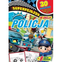Superpojazdy w akcji policja  naklejki