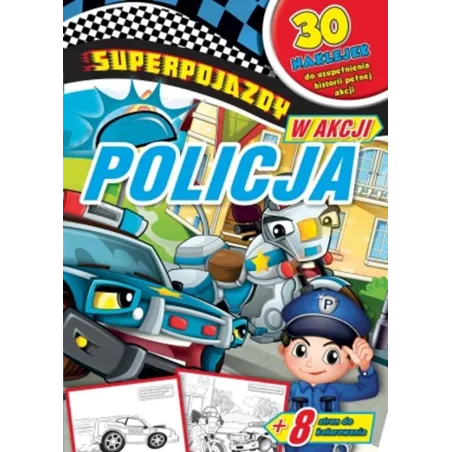 Superpojazdy w akcji policja  naklejki