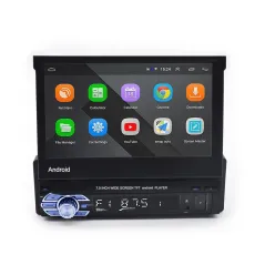 RADIO SAMOCHODOWE ANDROID AUTO FM USB AUX BLUETOOTH EKRAN 7" WYSUWANE