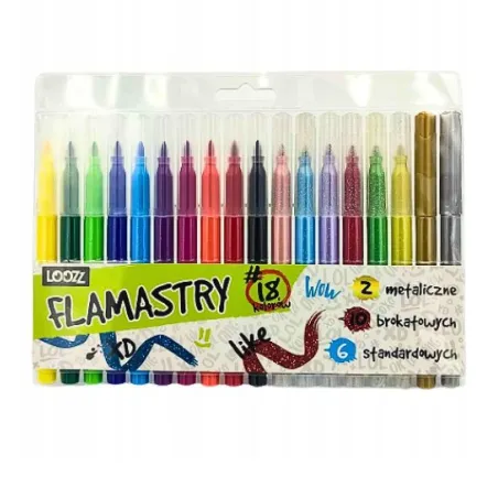 FLAMASTRY LOOZZ 18 KOLORÓW ST. MAJEWSKI