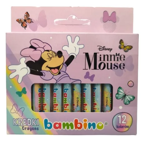Kredki Woskowe Minnie Mouse 12 Kolorów St. Majewski Kredki Woskowe Minnie Mouse 12 Kolorów St. Majewski