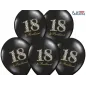 Balony Na 18 Urodziny Czarne Brilliant 6 Sztuk Partydeco Balony Na 18 Urodziny Czarne Brilliant 6 Sztuk Partydeco