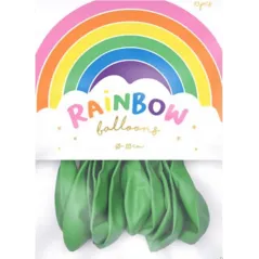 BALONY PASTELOWE ZIELONE RAINBOW PARTYDECO
