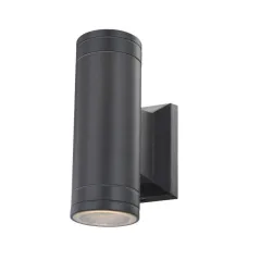 Kinkiet Lampa Ścienna Zewnętrzna Globo Gantar 2X5W Gu10 Led Czarna 32028-2