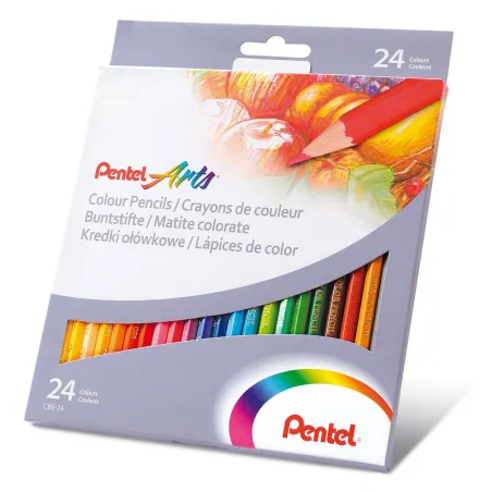 Kredki Ołówkowe 24 Kolory Pentel Kredki Ołówkowe 24 Kolory Pentel