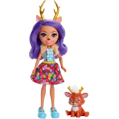 ENCHANTIMALS LALKA DANESSA DEER + JELONEK SPRINT 4+ - Mattel