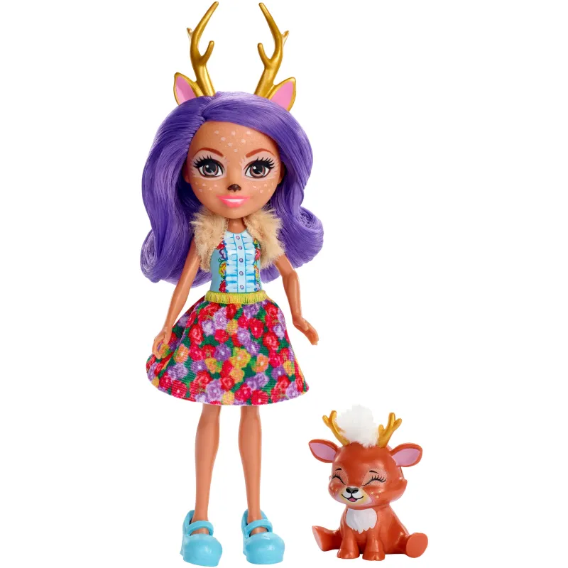 ENCHANTIMALS LALKA DANESSA DEER + JELONEK SPRINT 4+ - Mattel