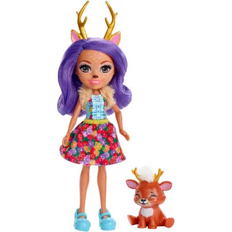 ENCHANTIMALS LALKA DANESSA DEER + JELONEK SPRINT 4+ - Mattel