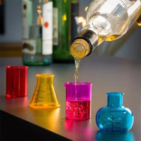 Kolorowe Menzurki Do Shotów Zestaw 4 Sztuk