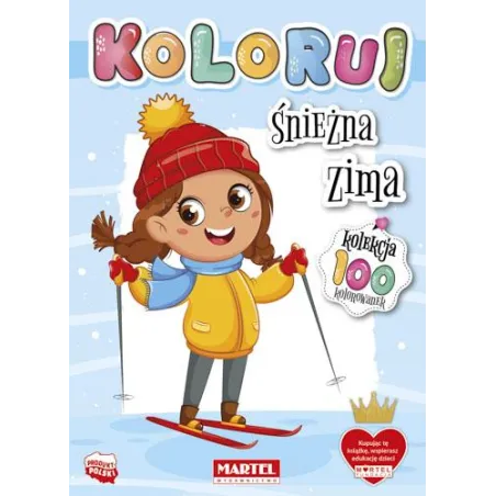 ŚNIEŻNA ZIMA. KOLORUJ