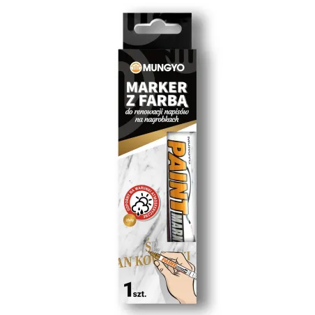 Marker Z Farbą Do Renowacji Napisów Na Nagrobkach Złoty Mungyo Marker Z Farbą Do Renowacji Napisów Na Nagrobkach Złoty Mungyo