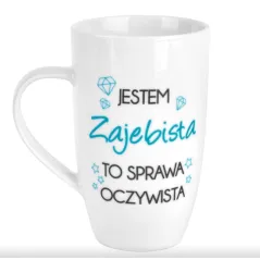 KUBEK ALL ABOUT ME NBC WYSOKA BARYŁKA 400 ML PORCELANOWY