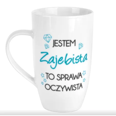 KUBEK ALL ABOUT ME NBC WYSOKA BARYŁKA 400 ML PORCELANOWY