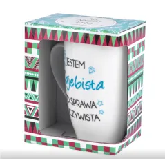 Kubek All About Me Nbc Wysoka Baryłka 400 Ml Porcelanowy