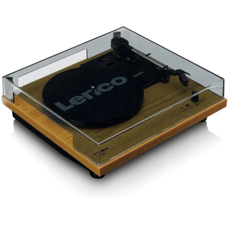 Gramofon Drewniany Z Głośnikami Lenco Ls-10Wd