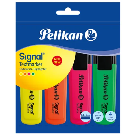 ZAKREŚLACZ SIGNAL 4 KOLORY PELIKAN