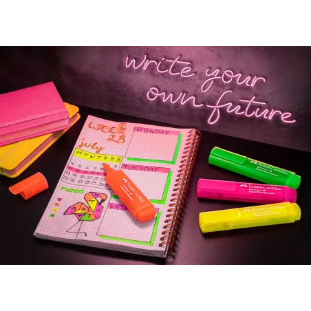 Zakreślacz Super Neon 4 Kolory Faber-Castell