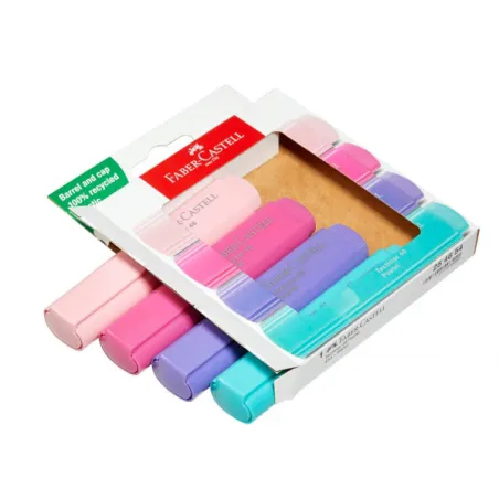 Zakreślacz Pastelowy 4 Kolory Faber-Castell