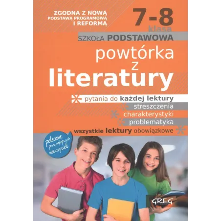 Powtórka z literatury szkoła podstawowa klasy 78