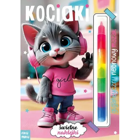Kociaki. Gigantyczny Neonowy Mazak. Marker Modułowy Kociaki. Gigantyczny Neonowy Mazak. Marker Modułowy