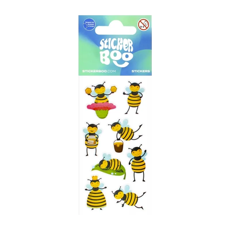 NAKLEJKI PSZCZÓŁKI 7x18 CM STICKER BOO