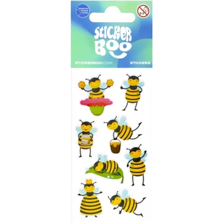NAKLEJKI PSZCZÓŁKI 7x18 CM STICKER BOO