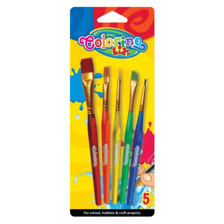 Pędzelki Akrylowe 5 Sztuk Colorino Kids