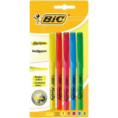BIC HIGHLIGHTER ZAREŚLACZE 5 SZT. - BiC