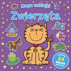 ZWIERZĘTA KOLOROWANKA MEGA NAKLEJKI - Smart Books