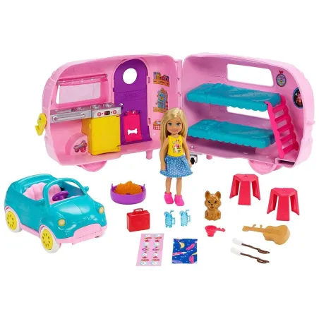 Lalka Barbie Przyczepa Kempingowa Club Chelsea 3+