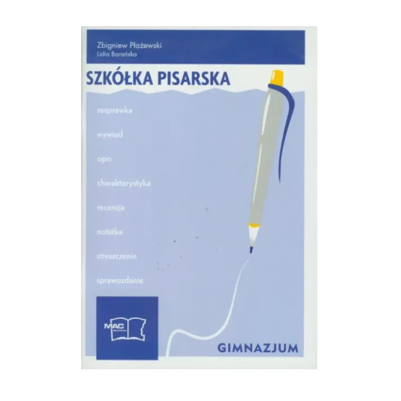 SZKÓŁKA PISARSKA K.POLSKI GIM 13MAC 4001010