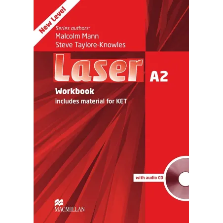 Laser 3rd Edition A2 Zeszyt ćwiczeń bez klucza  Audio CD